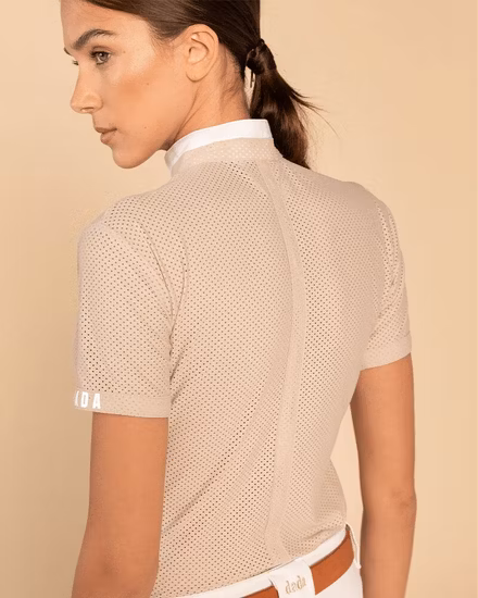 Hot Sale Damen-Reit-Poloshirts, Performance-Show-Shirts, Reitbekleidung, atmungsaktiv und schnell trocknend