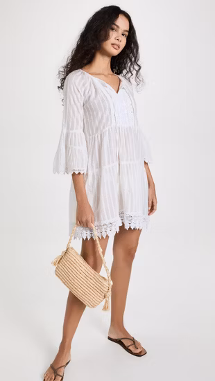 Neuankömmling Baumwollkleid Damen Sommer OEM Casual Lace Bekleidungsfabrik aus China