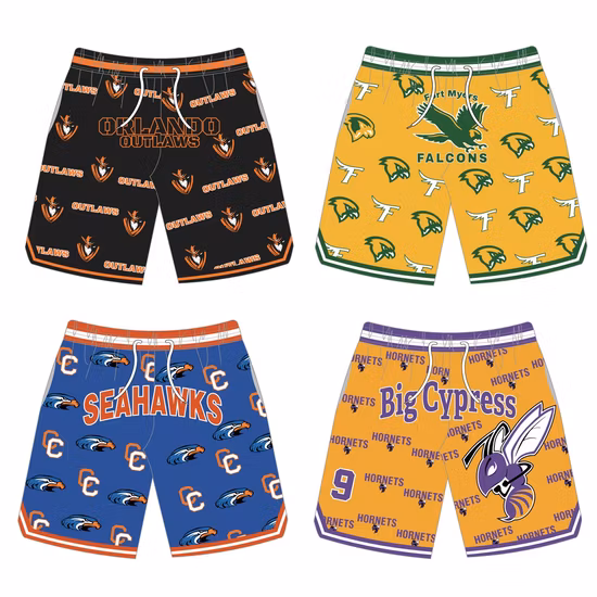 Factory OEM Custom Design Leichte, schnell trocknende Herren-Sommer-Strand-Schwimm-Surf-Boardshorts mit Kordelzugverschluss