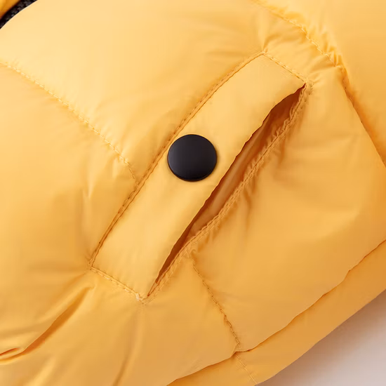 2021 OEM Oversize Solide Kinder Jungen Mädchen Warme Puffy Jacken Verdicken Mit Kapuze Baby Winter Daunenmantel