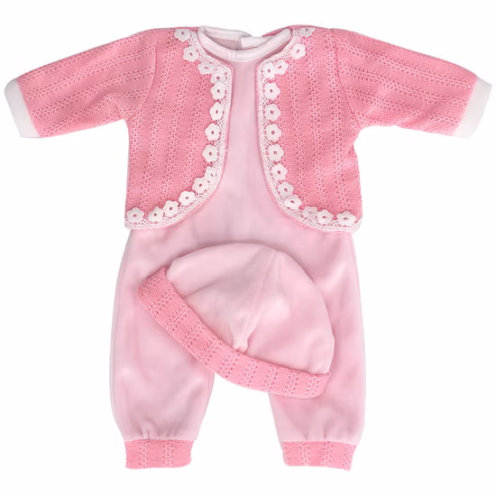 Maßgeschneiderte Kleidung für Mädchenpuppen aus Premium-Wolle als Geschenk. Schöne Puppenkleidung für 18-Zoll-Babypuppen amerikanischer Mädchen. Inklusive handgefertigtem Puppen-Sportanzug und Hut