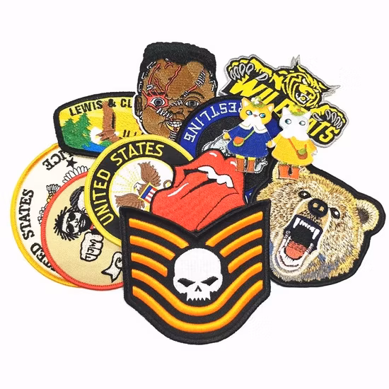 Maßgeschneiderter Zugarbeiter-Armhand-Abzeichen-Stick-Aufnäher für Hemd